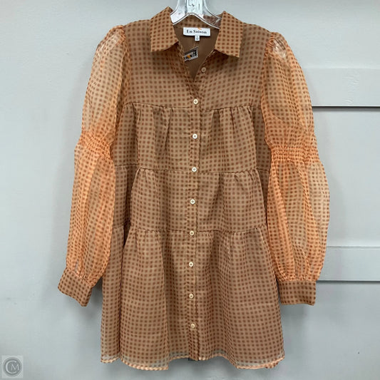 Dress Casual Midi By En Saison In Brown, Size: S