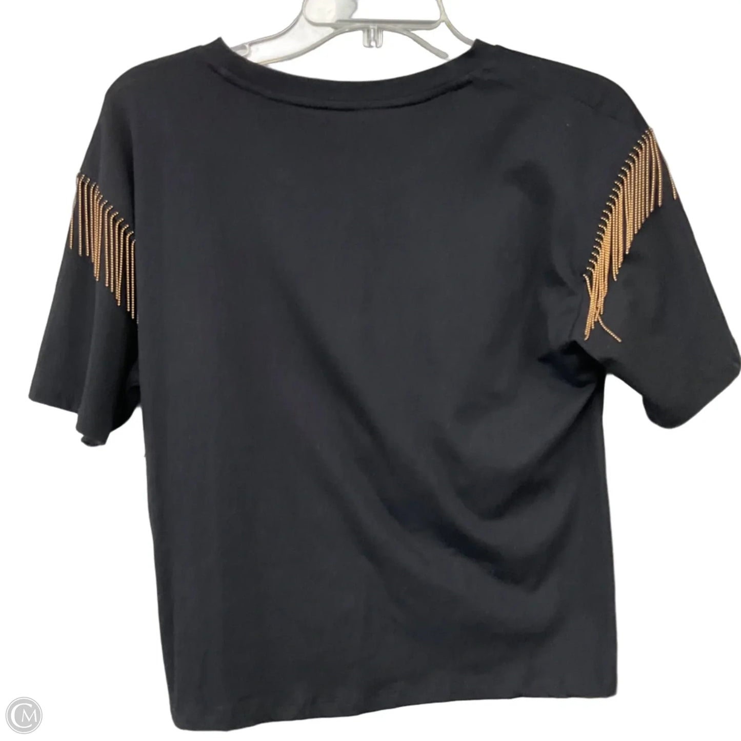 Top Short Sleeve By Clothes Mentor In Black, Size: M