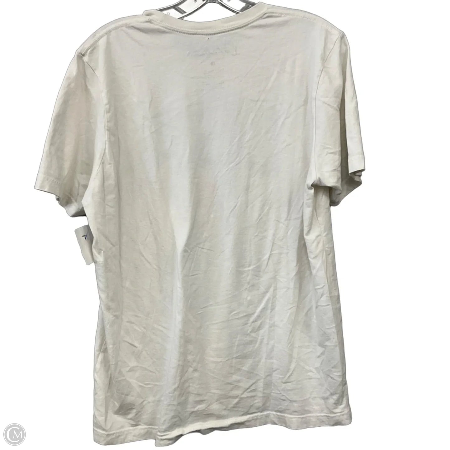 Top Short Sleeve Basic By Clothes Mentor In Tan, Size: L