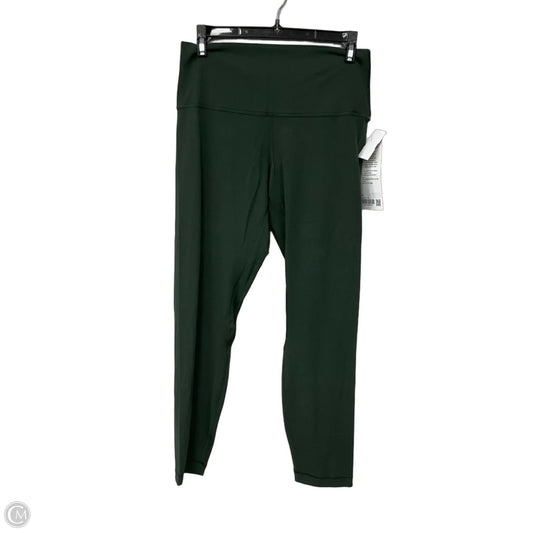 Athletic Leggings By Lululemon In Green, Size: 10