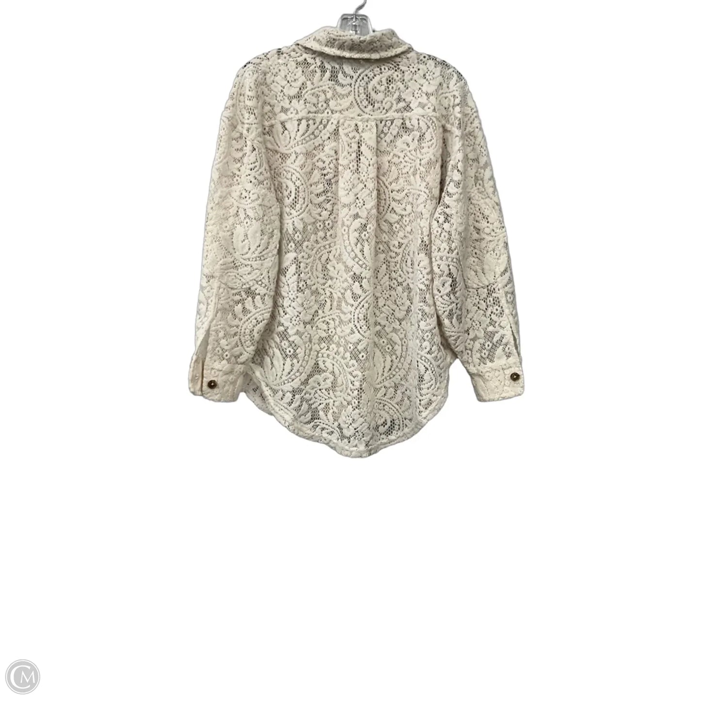 Jacket Shirt By We The Free In Beige, Size: Xs