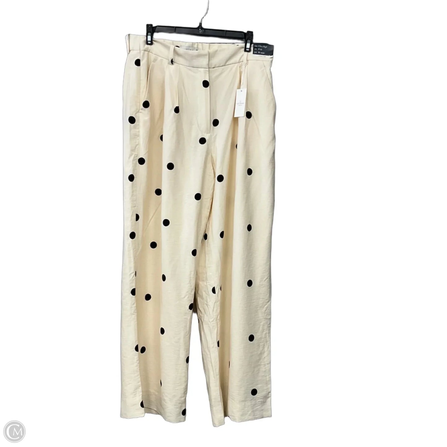 Pants Wide Leg By Abercrombie And Fitch In Polkadot Pattern, Size: 12