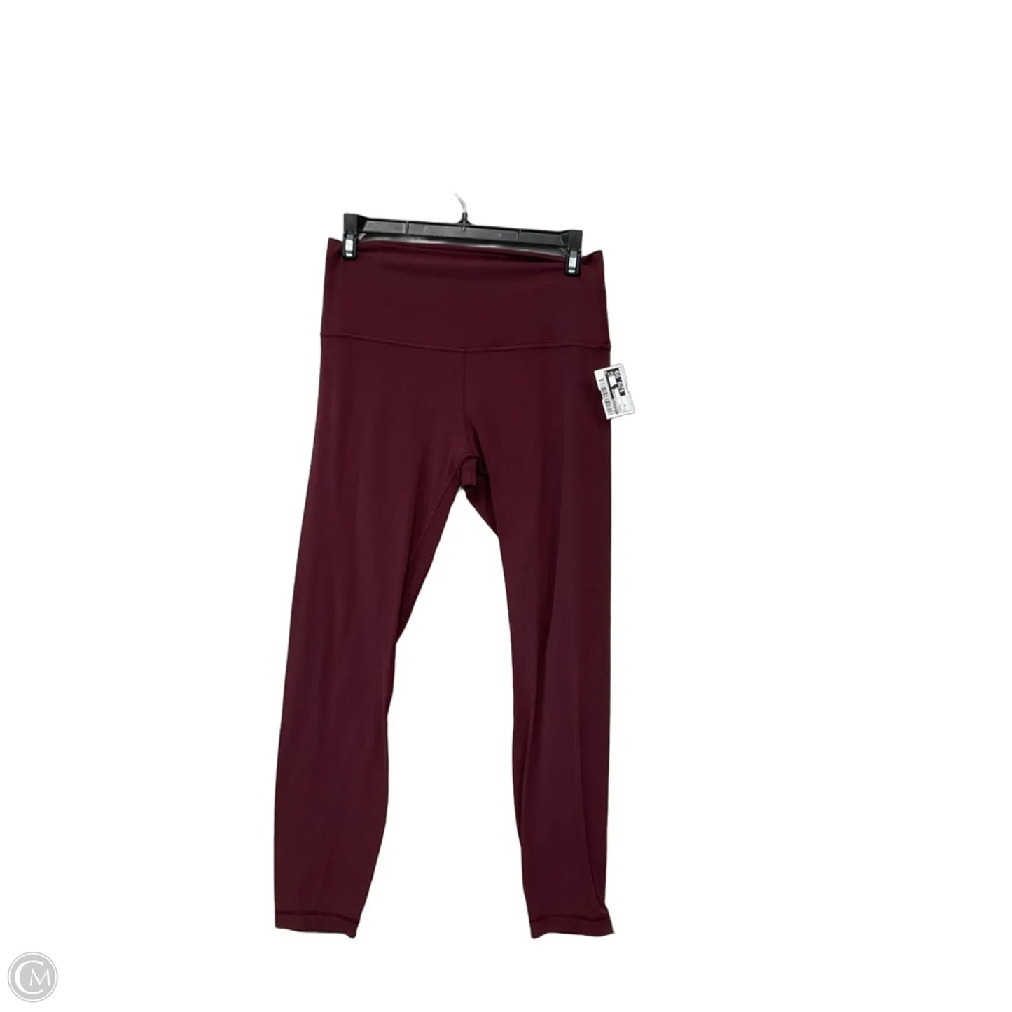 Athletic Leggings By Lululemon In Maroon, Size: 6