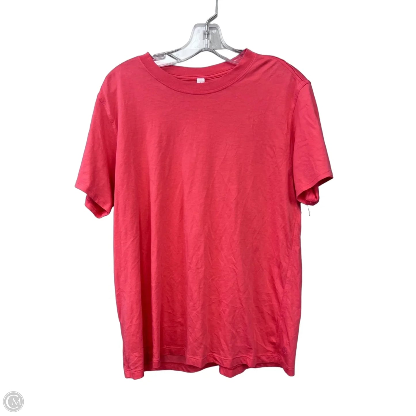 Athletic Top Short Sleeve By Lululemon In Coral, Size: 6