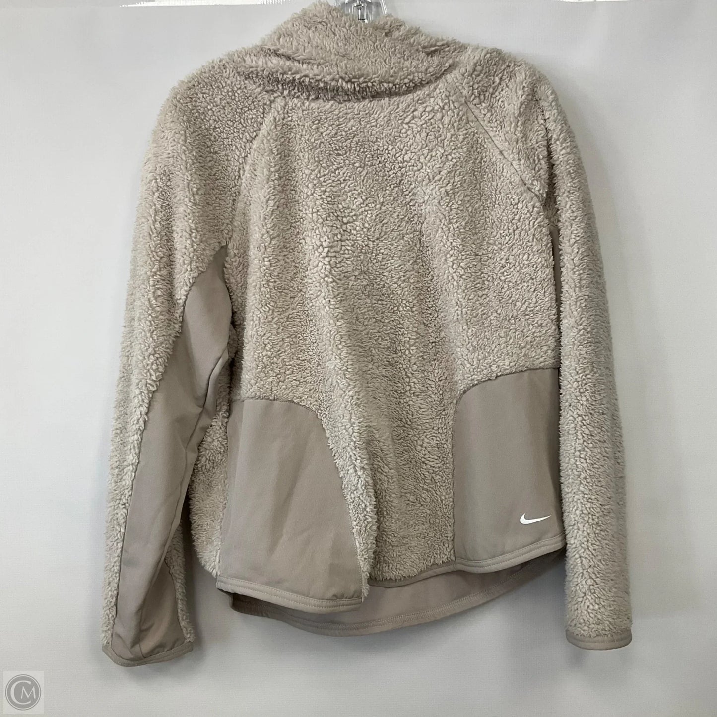 Sweatshirt Hoodie By Nike In Beige, Size: M