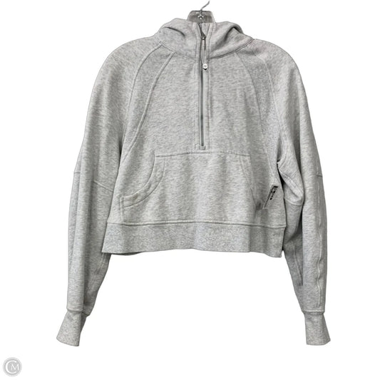 Sweatshirt Hoodie By Lululemon In Grey, Size: S
