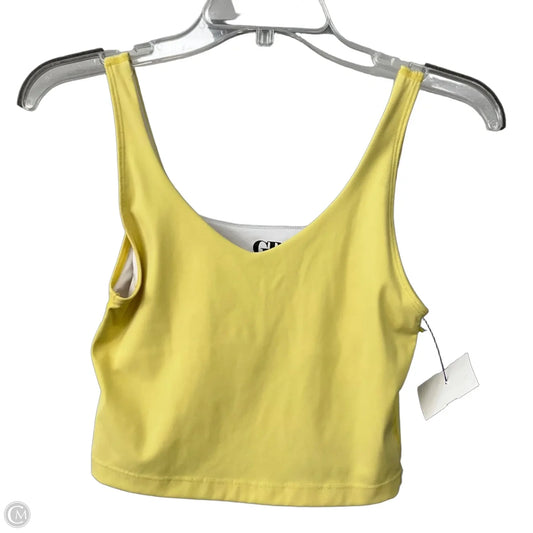 Athletic Tank Top By Gb In Yellow, Size: S