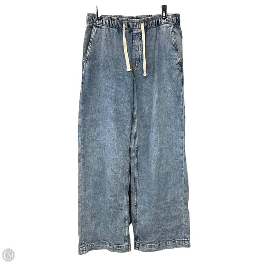 Jeans Wide Leg By Gap In Blue Denim, Size: S
