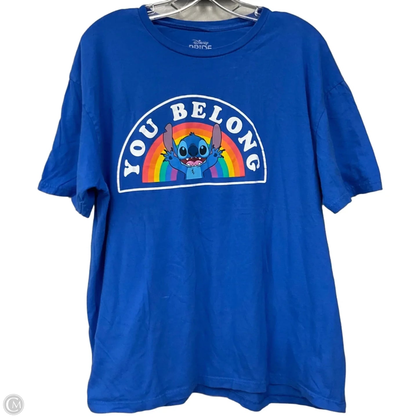 Top Short Sleeve Basic By Disney In Blue, Size: Xl