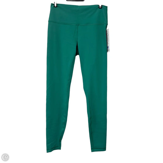 Athletic Leggings By Lululemon In Green, Size: 10