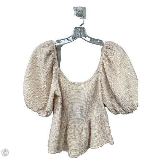 Top 3/4 Sleeve By Altard State In Cream, Size: L