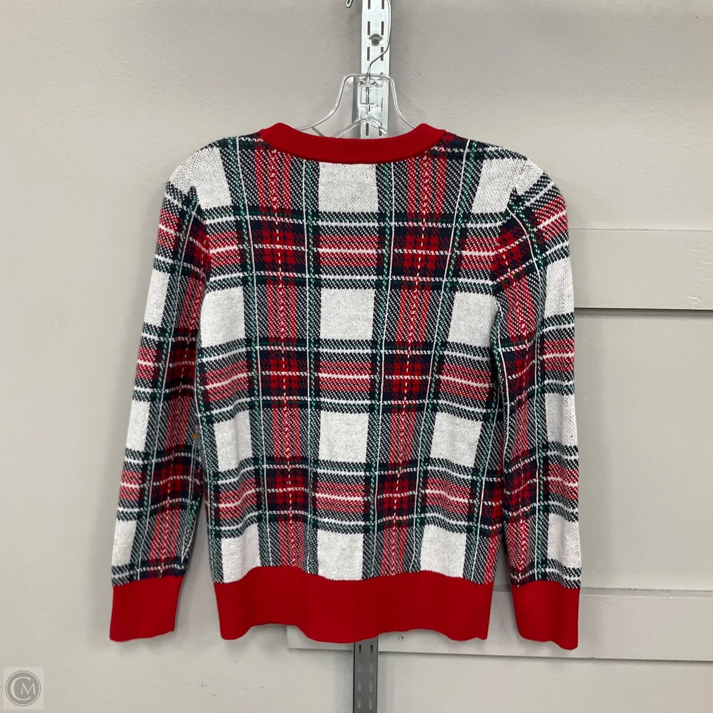Sweater By Charter Club In Plaid Pattern, Size: Xs