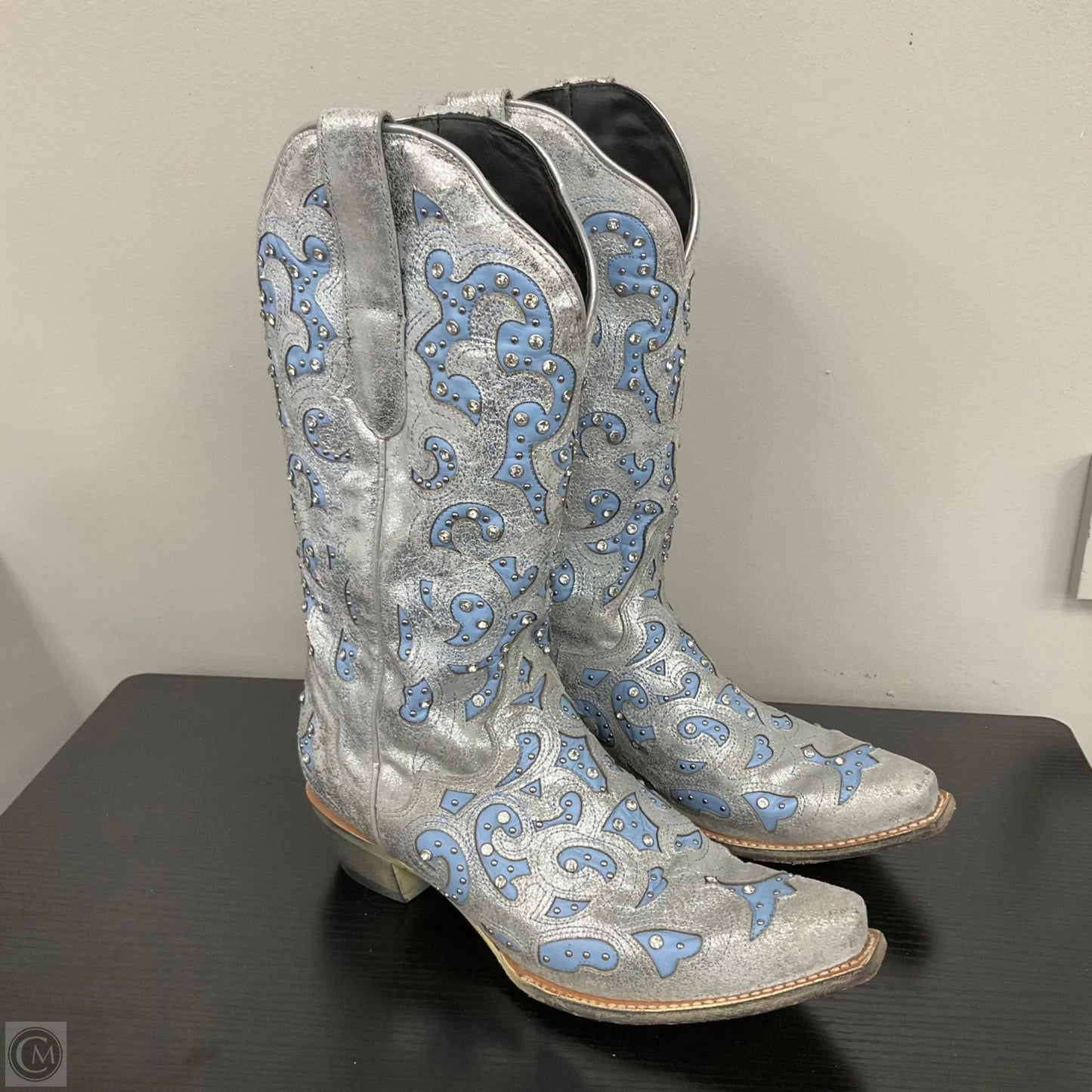 Boots Western By Cmb In Silver, Size: 10