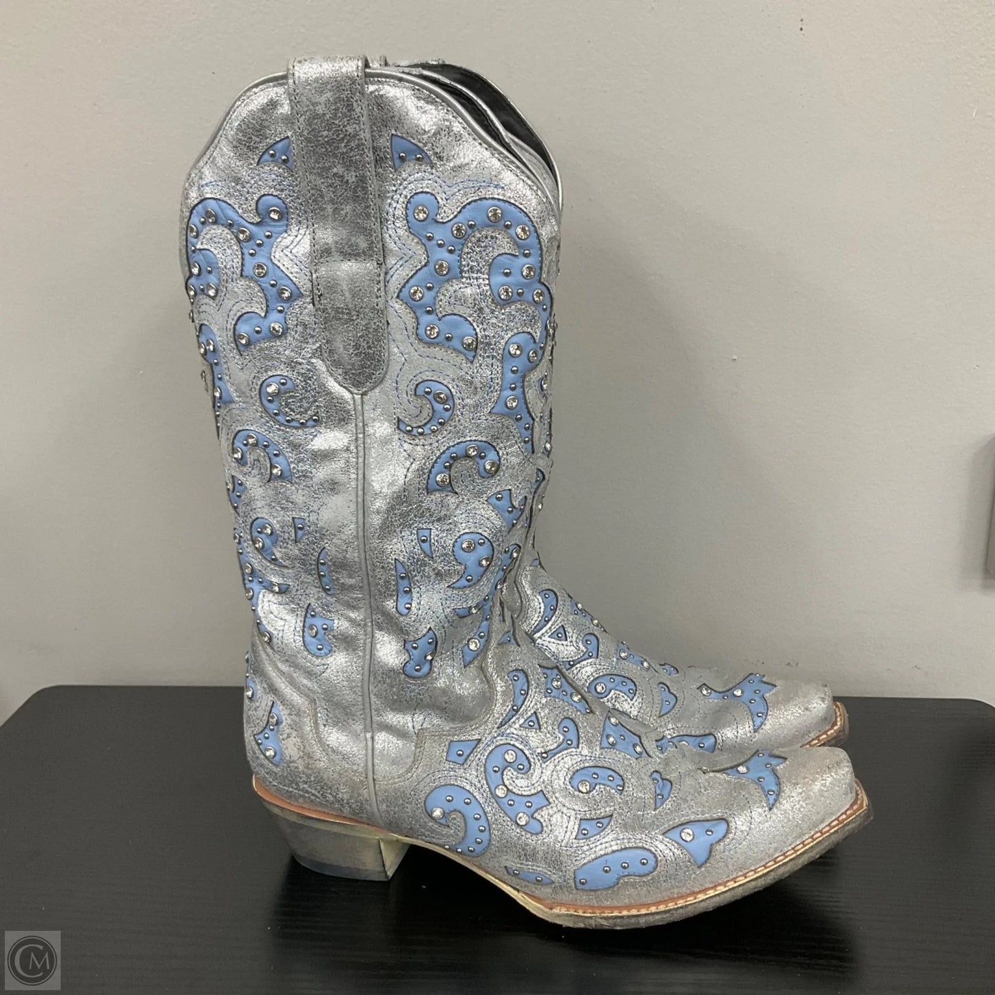Boots Western By Cmb In Silver, Size: 10