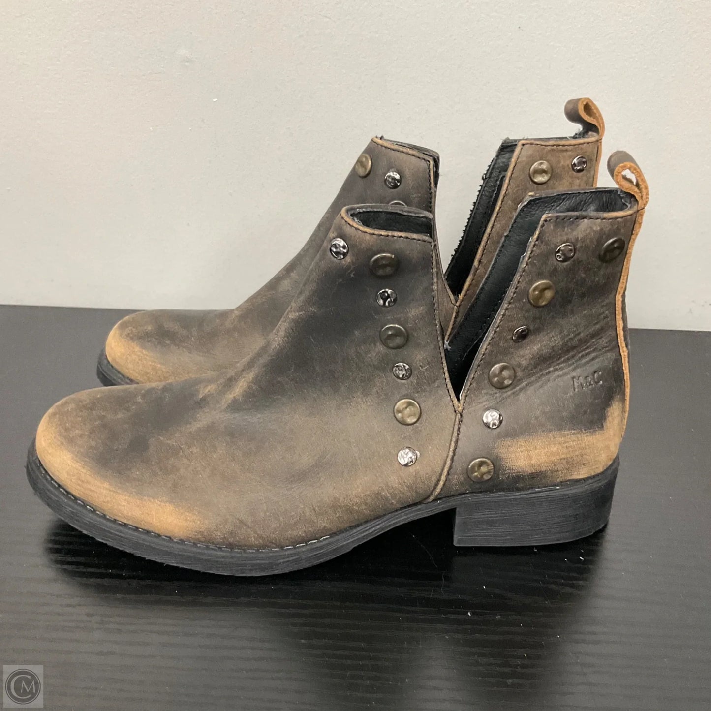 Boots Ankle Flats By Musse & Cloud In Brown, Size: 7