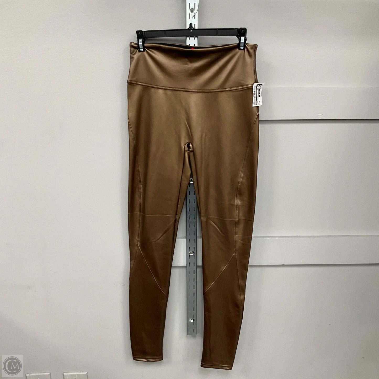 Athletic Leggings By Spanx In Bronze, Size: M