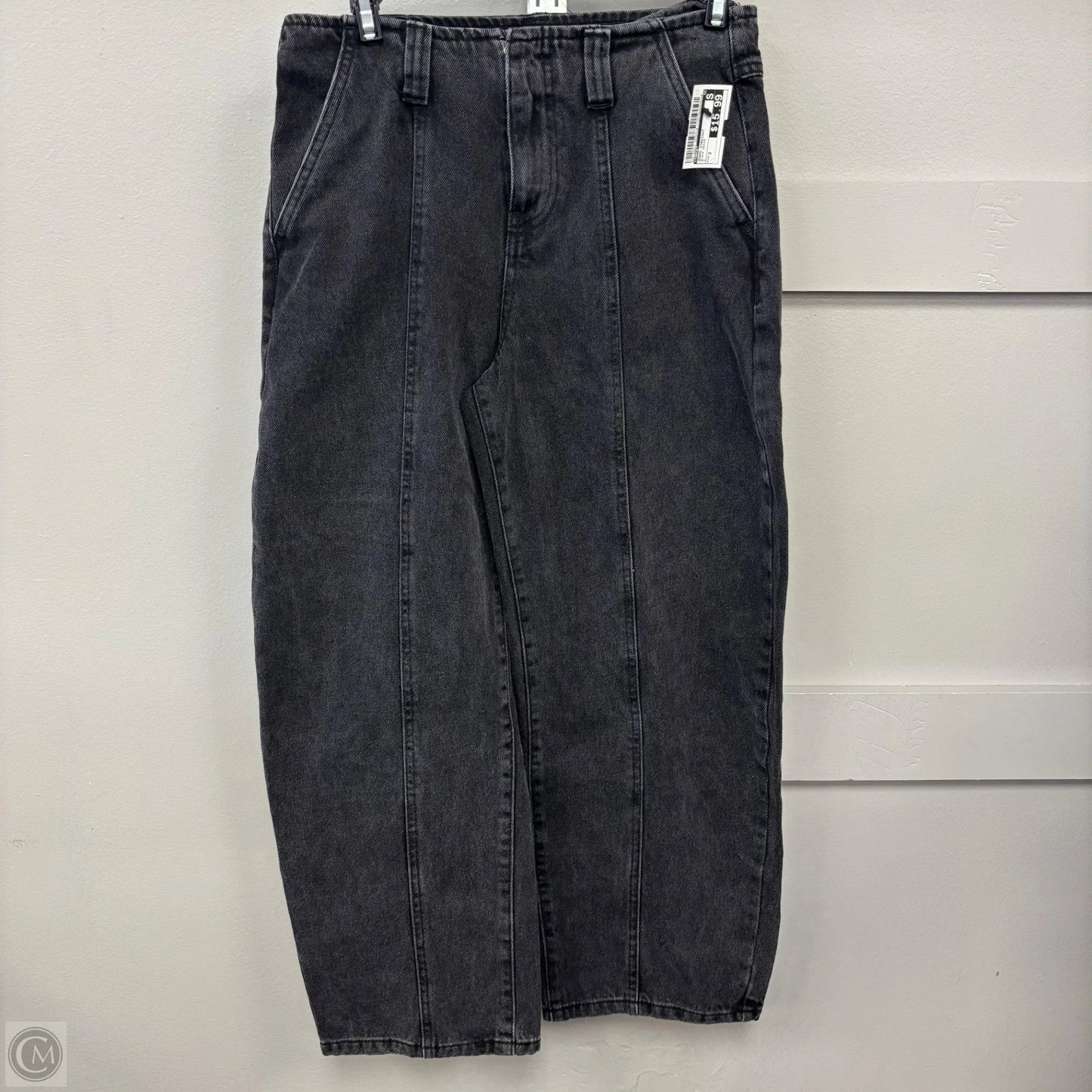 Jeans Straight By Target In Black Denim, Size: 2