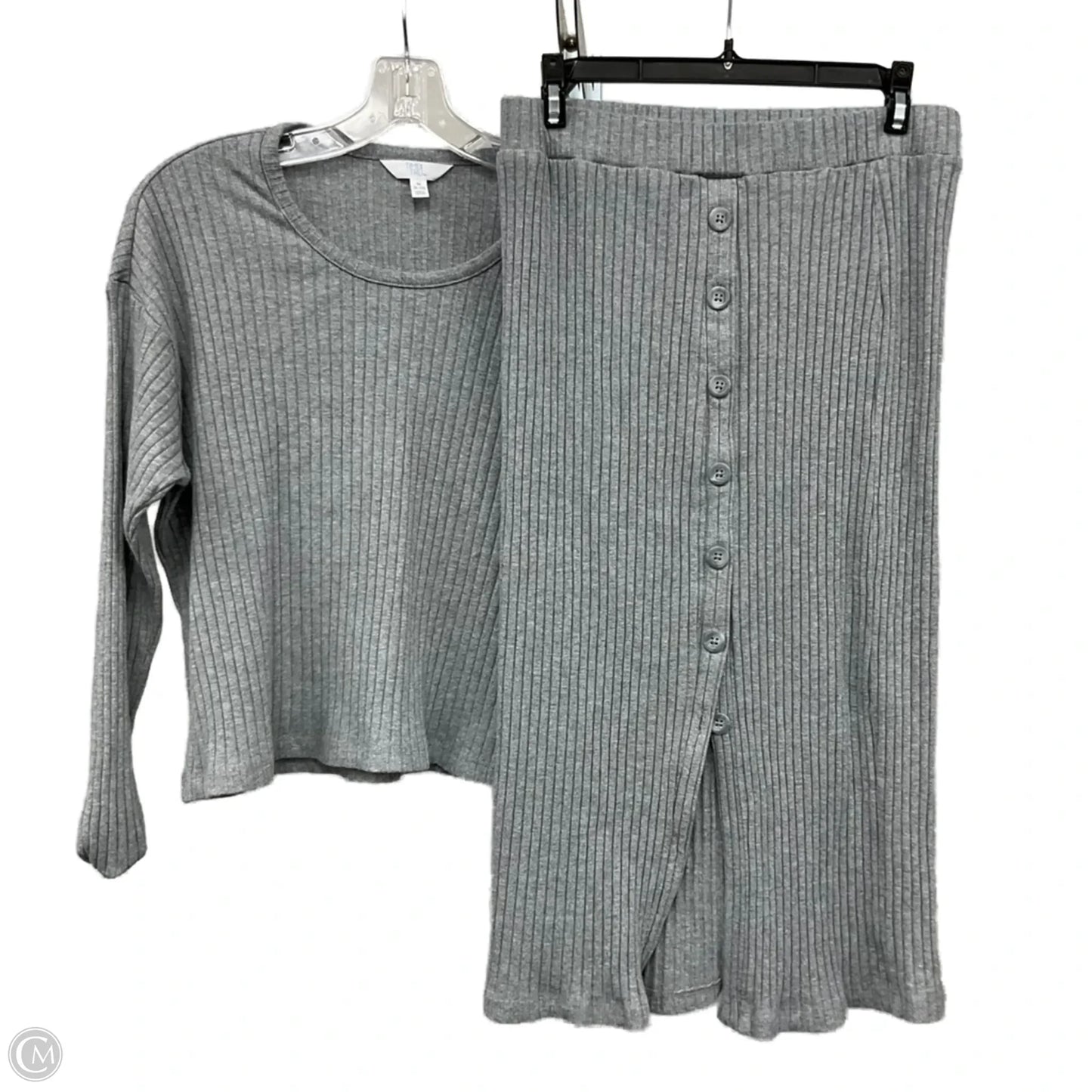 Skirt Set 2pc By Time And Tru In Grey, Size: M