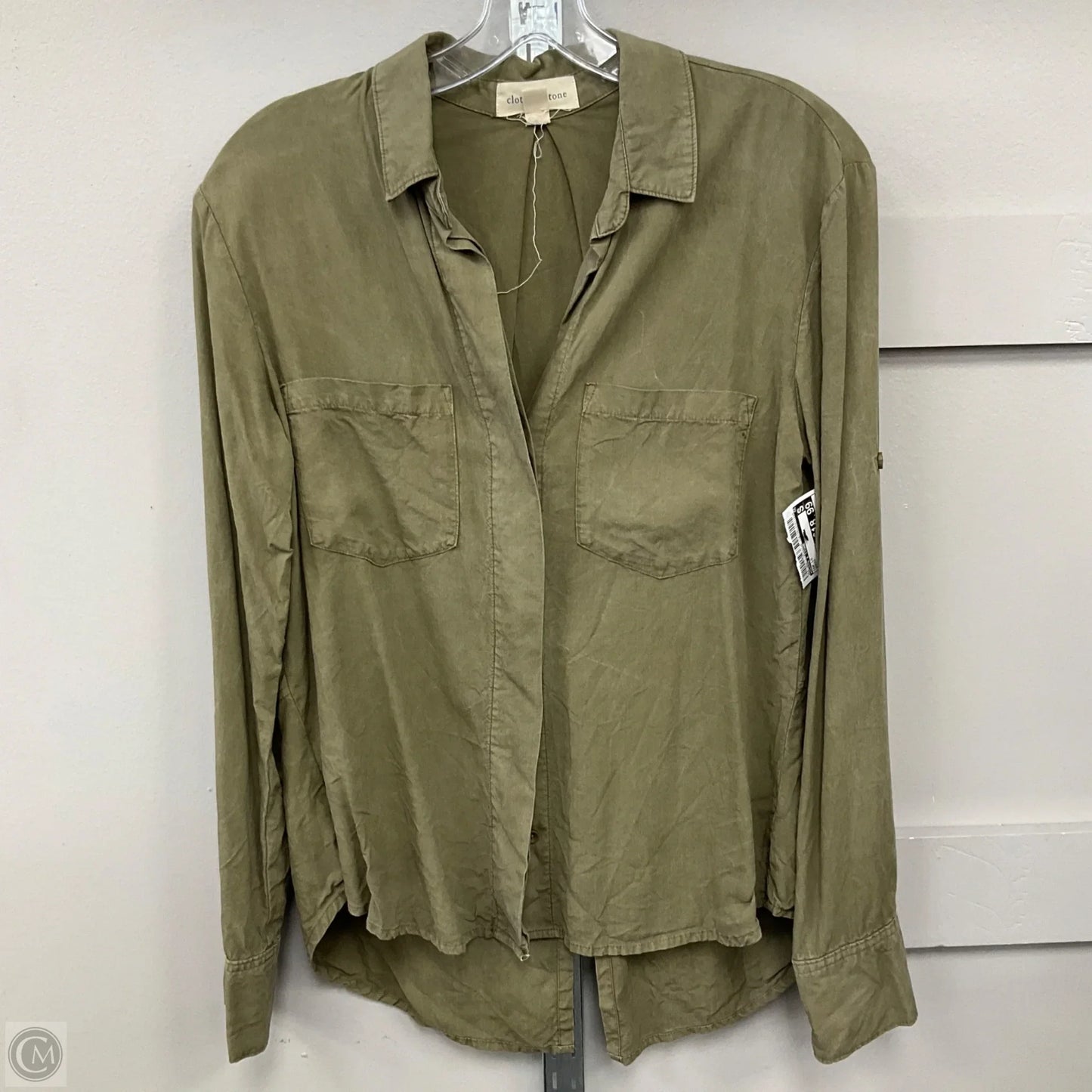 Top Long Sleeve By Cloth & Stone In Green, Size: S