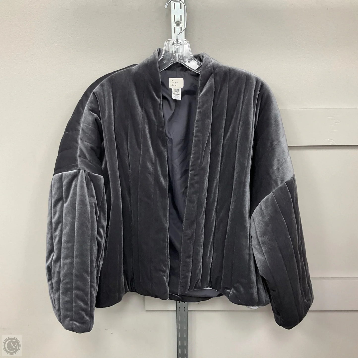 Jacket Puffer & Quilted By A New Day In Silver, Size: Osfm