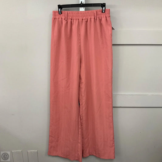 Pants Wide Leg By Shein In Pink, Size: L