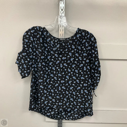 Top Short Sleeve By Madewell In Floral Print, Size: S