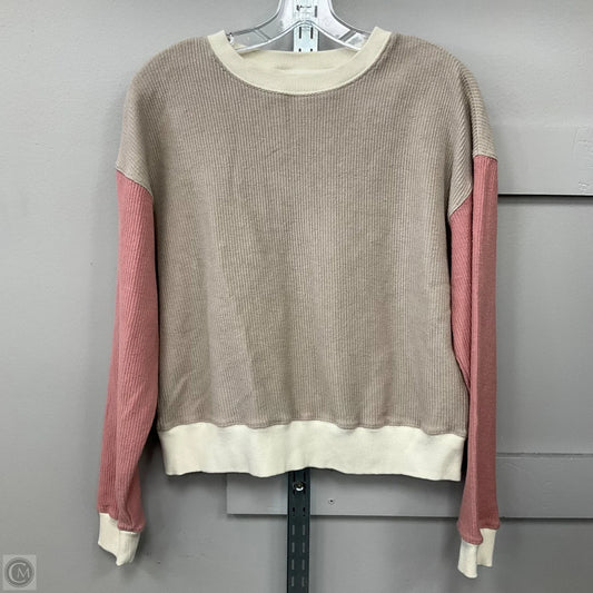 Top Long Sleeve By Thread And Supply In Tan, Size: Xs