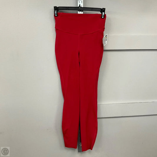 Athletic Leggings By Lululemon In Red, Size: 4