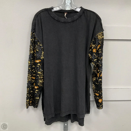 Top Long Sleeve By Free People In Black, Size: S