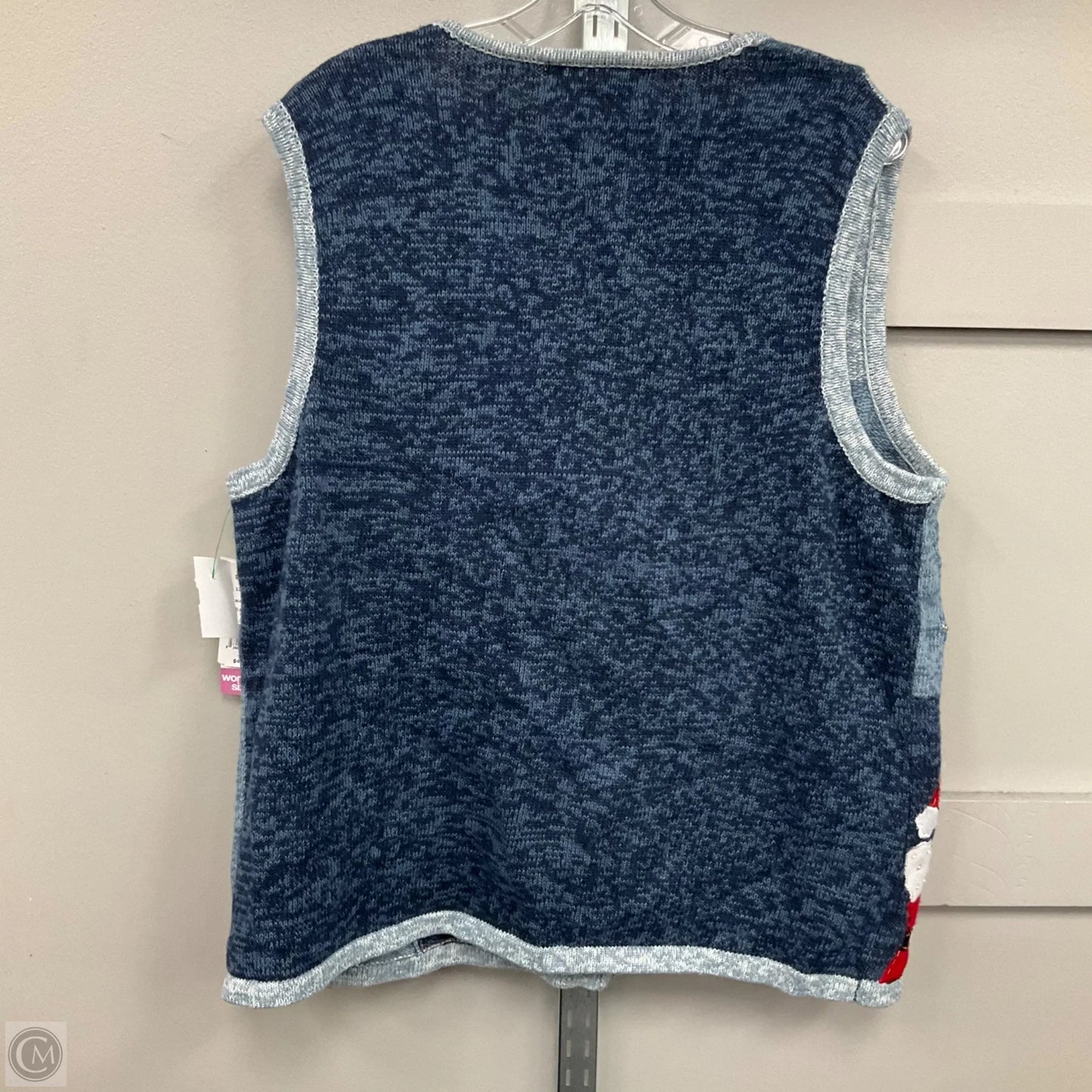 Vest Sweater By Cmf In Blue, Size: 3x