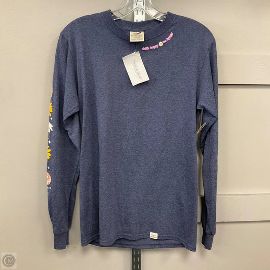 Top Long Sleeve By Simply Southern In Blue, Size: S