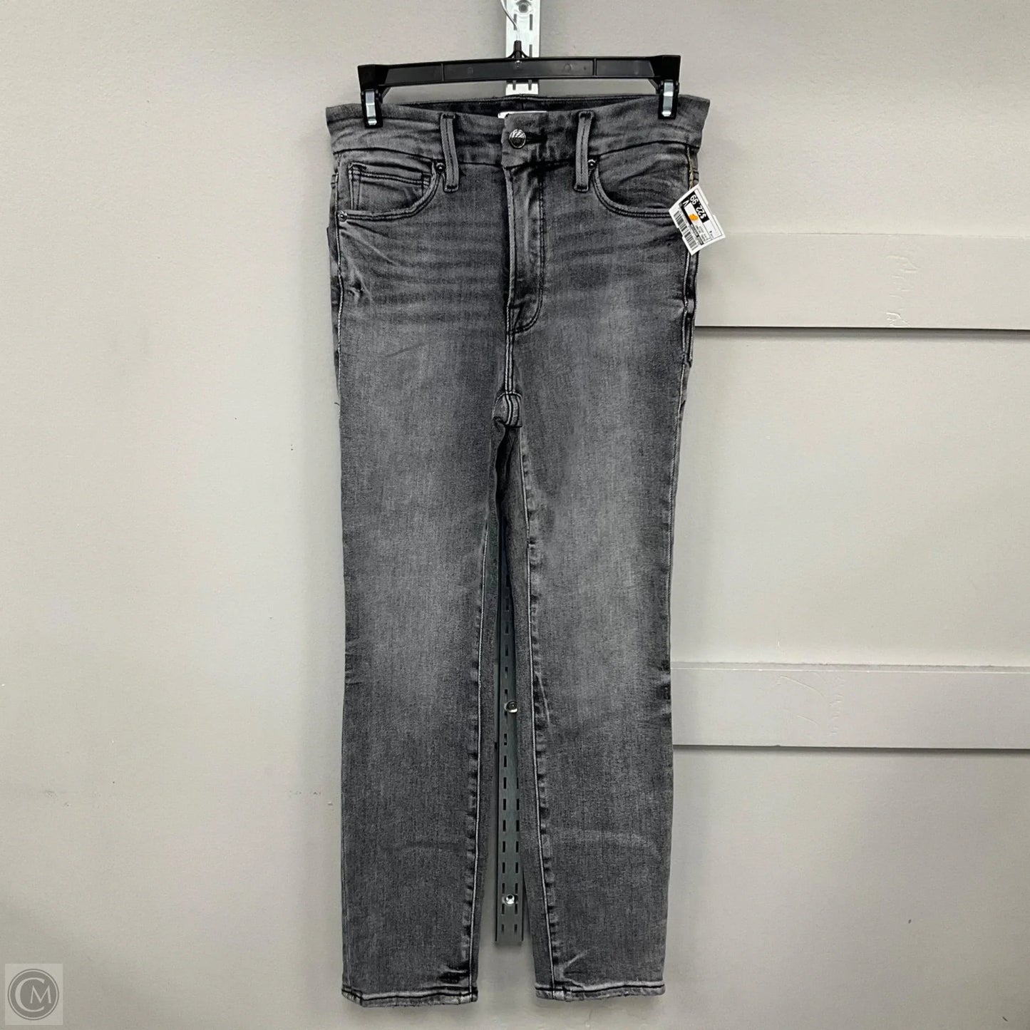 Jeans Skinny By Good American In Black Denim, Size: 4