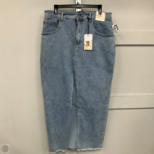 Skirt Midi By Sincerely Jules In Blue Denim, Size: 8