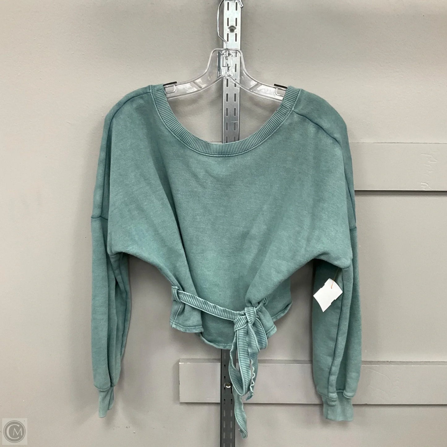 Sweatshirt Crewneck By Free People In Teal, Size: Xs