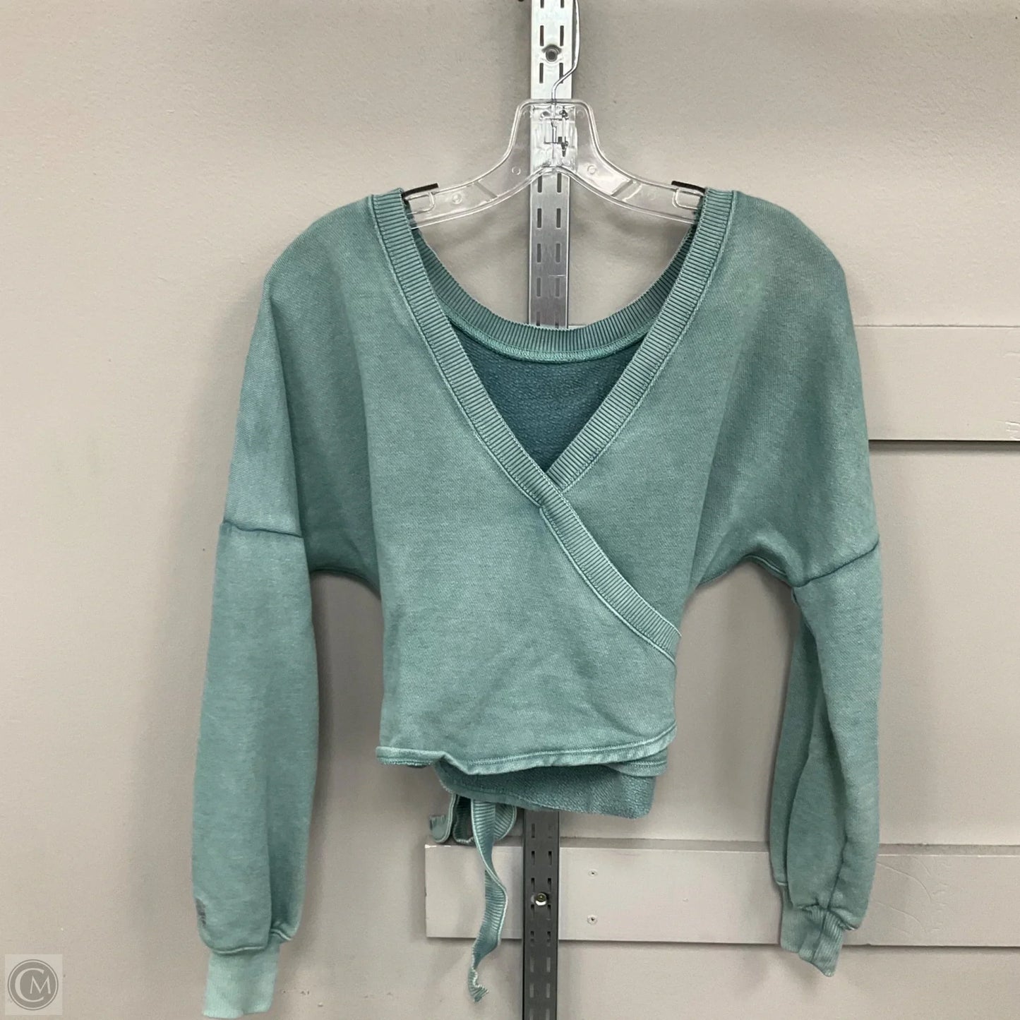 Sweatshirt Crewneck By Free People In Teal, Size: Xs