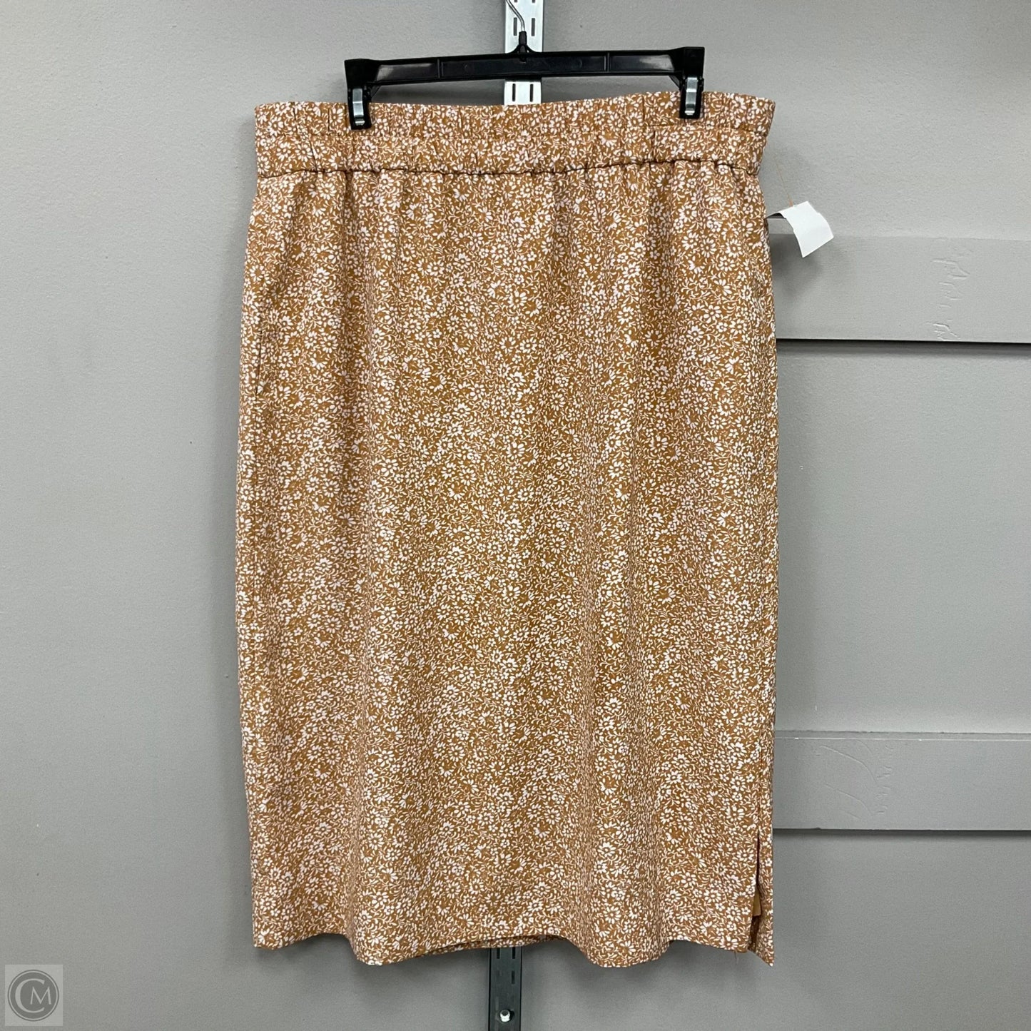 Skirt Midi By J. Crew In Floral Print, Size: L