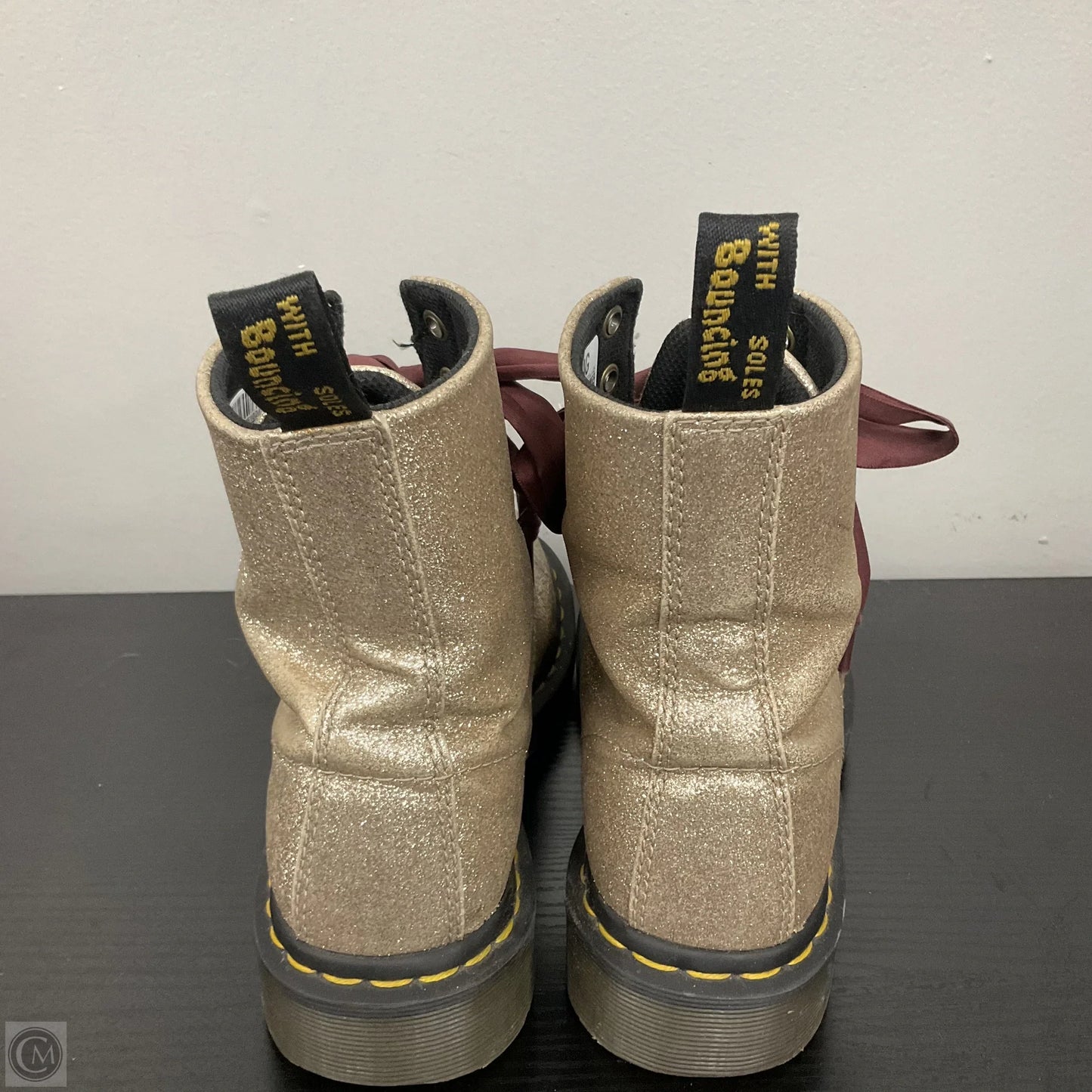 Boots Combat By Dr Martens In Gold, Size: 7