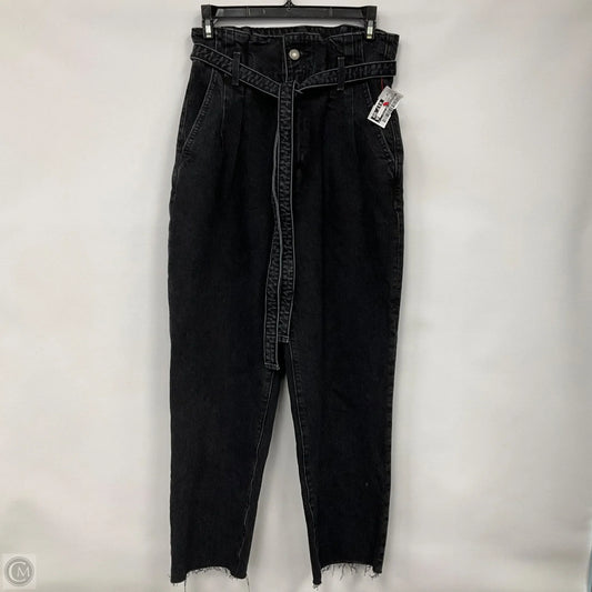 Jeans Straight By Abercrombie And Fitch In Black Denim, Size: 4p