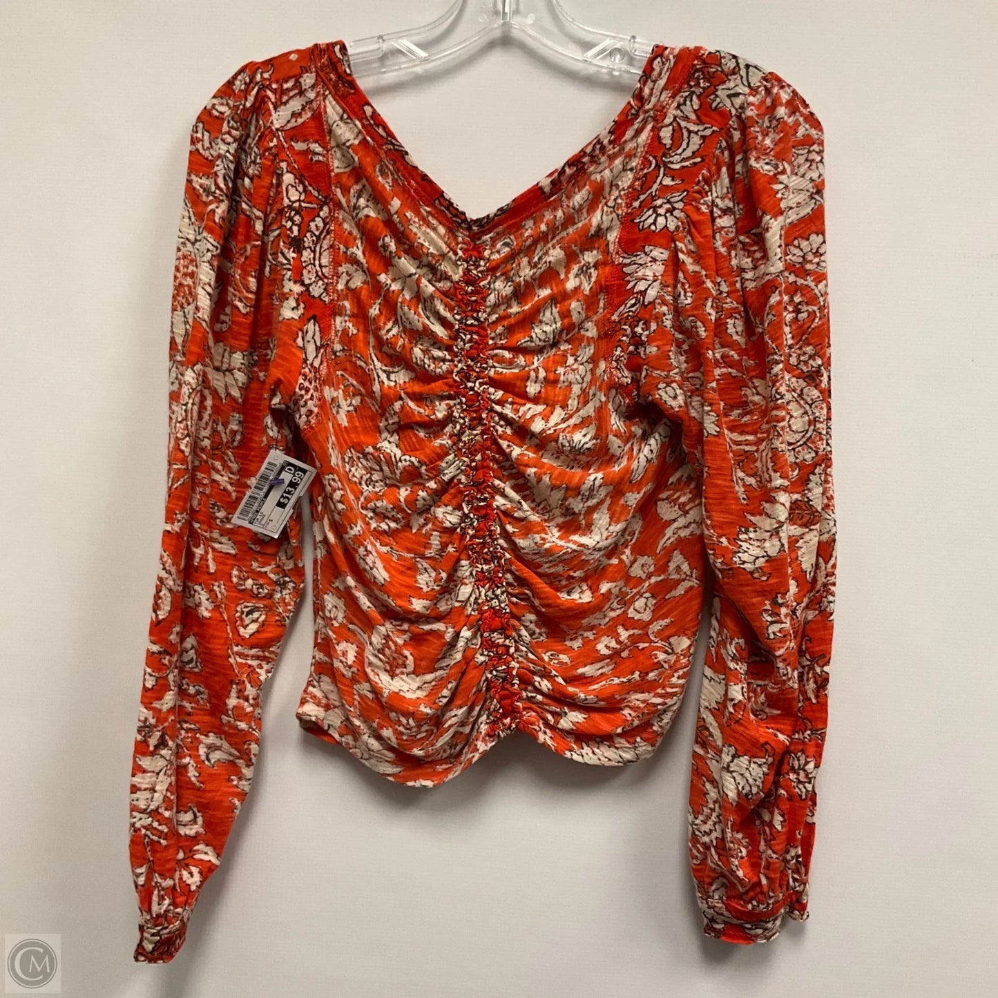 Top Long Sleeve By Free People In Orange, Size: S