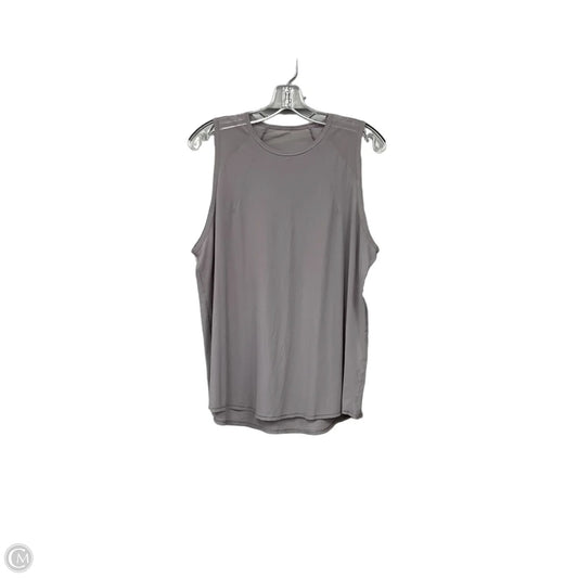 Athletic Tank Top By Lululemon In Grey, Size: 12