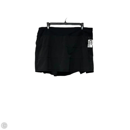 Athletic Skort By Lululemon In Black, Size: 12
