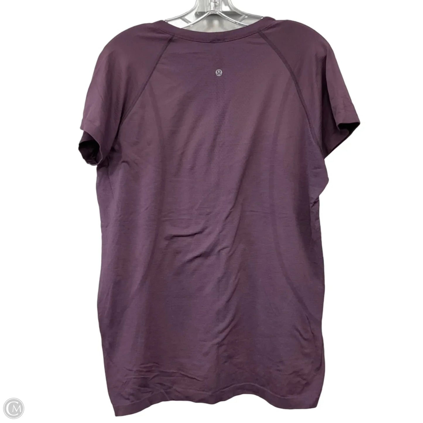 Athletic Top Short Sleeve By Lululemon In Purple, Size: 16