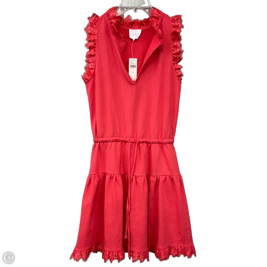 Dress Casual Short By Anthropologie In Coral, Size: Xs
