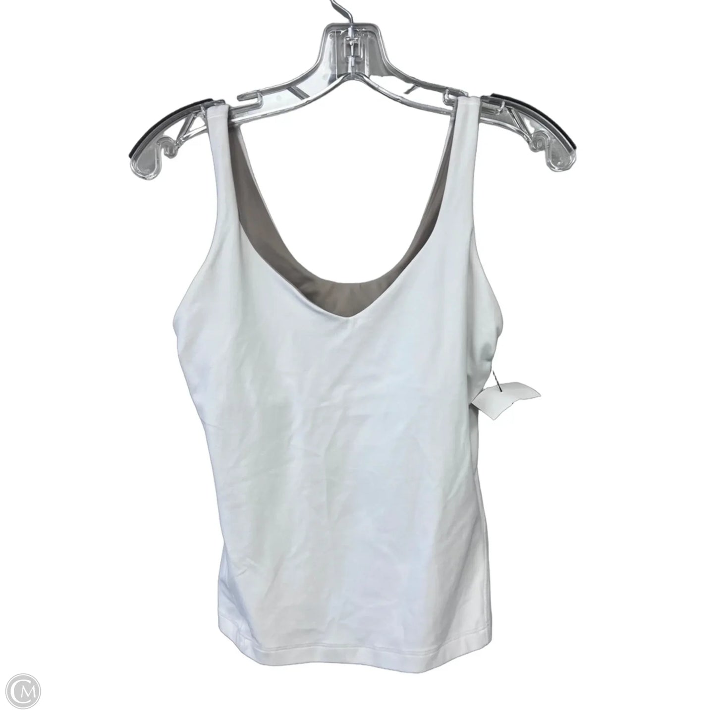 Athletic Tank Top By Lululemon In White, Size: 8