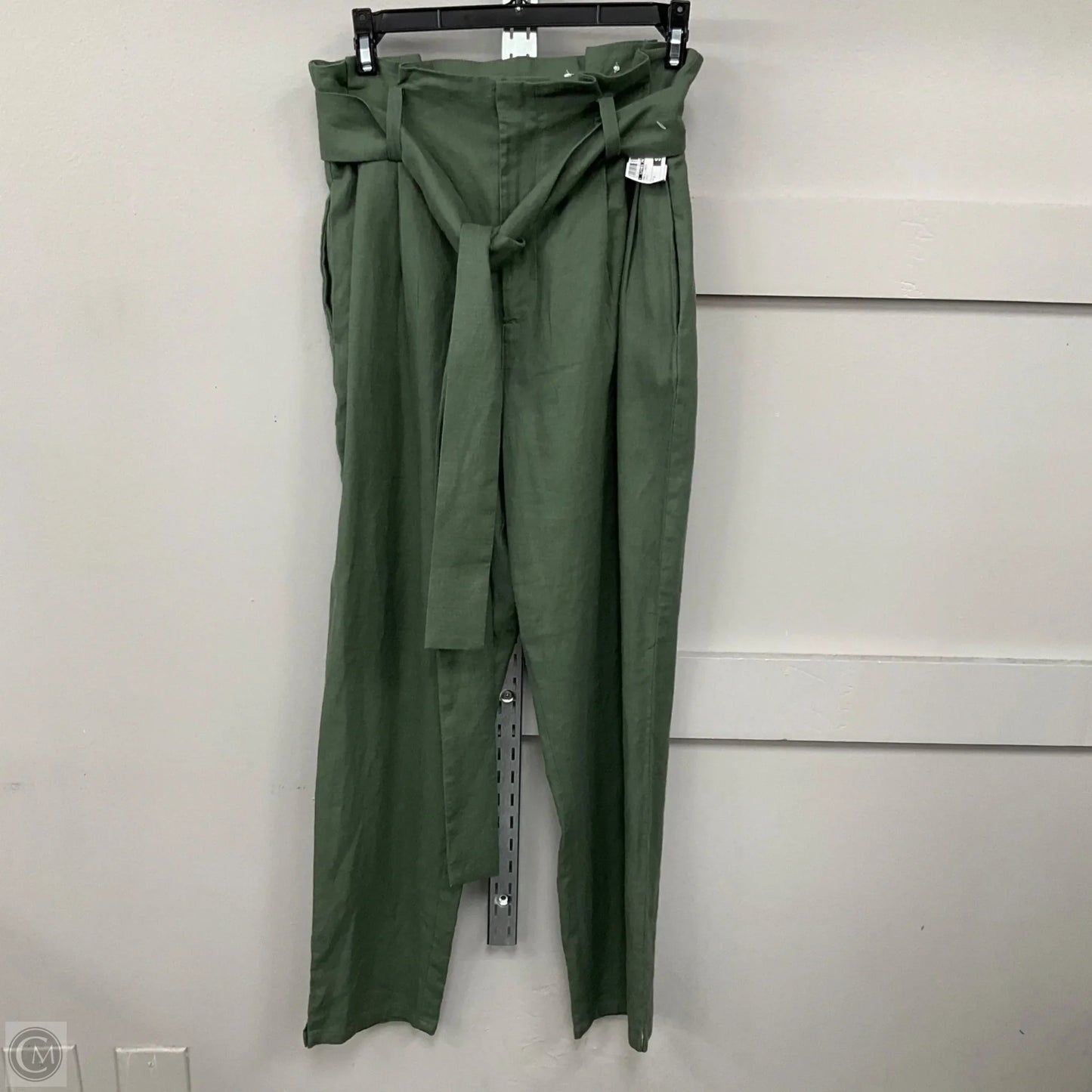 Pants Linen By Clothes Mentor In Green, Size: 4
