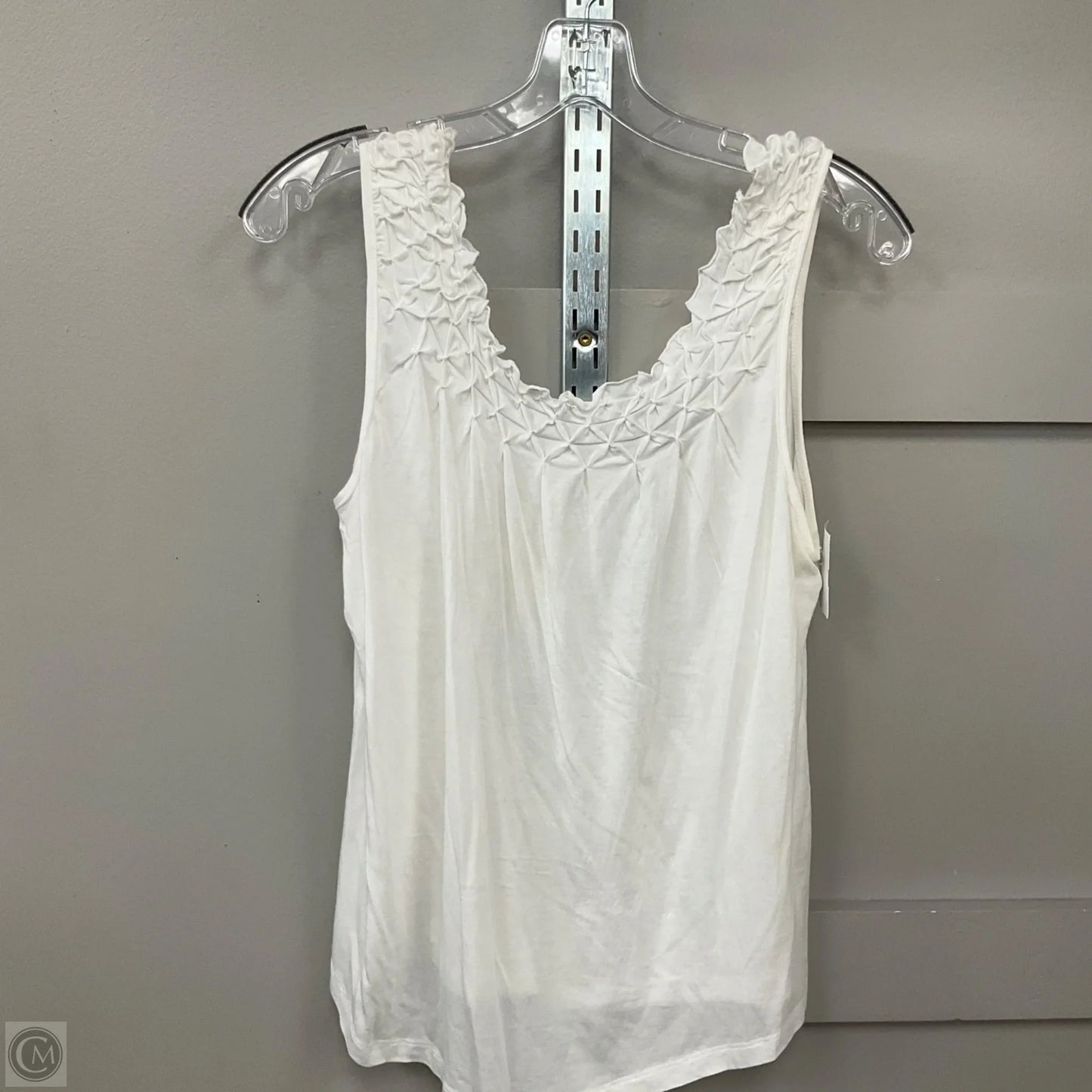 Top Sleeveless By Maeve In White, Size: M