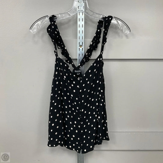 Top Sleeveless By Madewell In Polkadot Pattern, Size: S