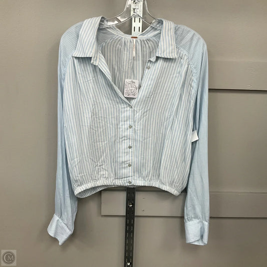 Top Long Sleeve By Free People In Striped Pattern, Size: M