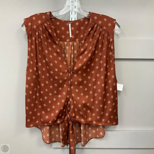 Top Sleeveless By Free People In Bronze, Size: S