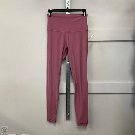 Athletic Leggings By Lululemon In Mauve, Size: 6